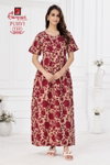 Purvi Nighty Vol 1 By Ganpati Cotton Printed Night Wear Nighty Wholesale Price In Surat
